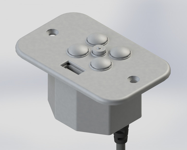 5 Button Power Recline Control (Silver)