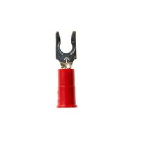 3M™ Scotchlok™ Locking Fork Vinyl Insulated, 100/bottle, MV18-6FLX, spring-like tongue firmly fits around the stud, 500/Case