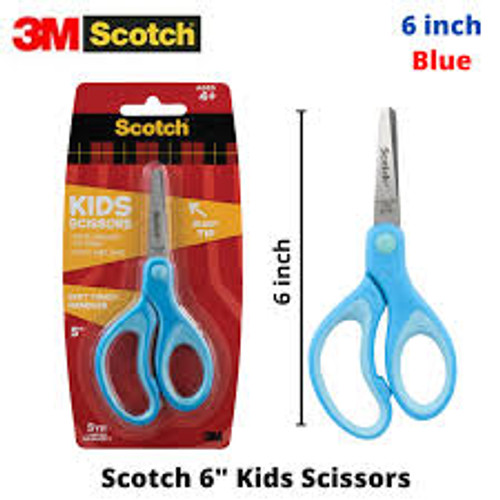 7100243517 Scotch Kids Scissors, 1442B, Soft Grip Handles, Blunt, 5 in, 6 Each/Carton, 6 Carton/Case