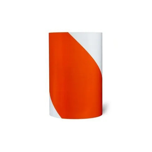 7010417223 3M Advanced Flexible Engineer Grade Pre-Striped Barricade Sheeting 7334R Orange/White, 4 in stripe/right, 48 in x 50 yd