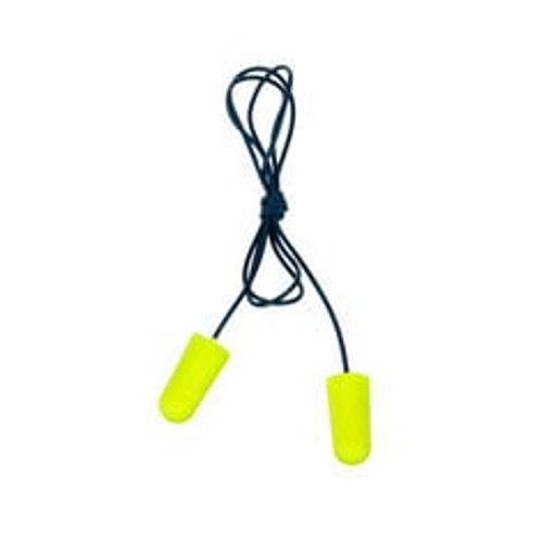 3M™ E-A-Rsoft™ Earplugs 311-4106, Metal Detectable, Corded, Poly Bag, Regular Size, 2000 Pair/Case