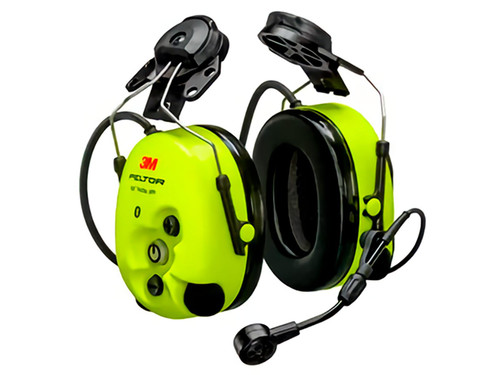 7100153110 3M PELTOR WS LiteCom Pro III Headset MT73H7P3E4D10NA GB, BrightYellow, Hard Hat Attached, 5 ea/Case