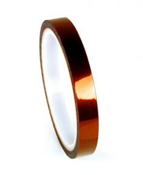3M™ Polyimide Film Electrical Tape 1205, Amber, Acrylic Adhesive, 1 mil
film, log rolls (25 yds x 36 yds), 1 Roll/Case