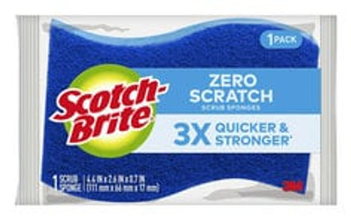 Scotch-Brite® Zero Scratch Scrub Sponge 521, 12/1