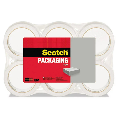 7010332390 Scotch Lightweight Shipping Packaging Tape 3350-3, 1.88 in x 54.6 yd(48 mm x 50 m), 3 pack