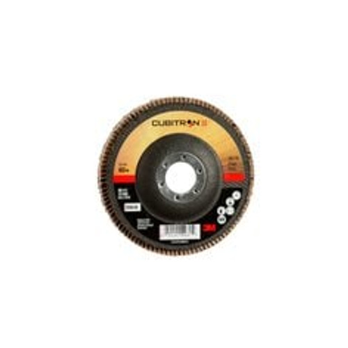 3M™ Cubitron™ II Flap Disc 967A, 60+, T27, 4-1/2 in x 7/8 in, Giant, 10
ea/Case