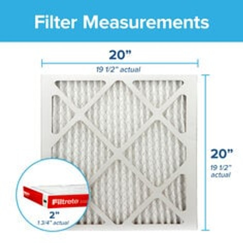 Filtrete™ Air Cleaning Filter HDWR02-2IN-12, 20 in x 20 in x 2 in (50.8
cm x 50.8 cm x 5 cm)