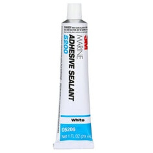 3M™ Marine Adhesive Sealant 5200, White, 1 oz Tube, 12/Case