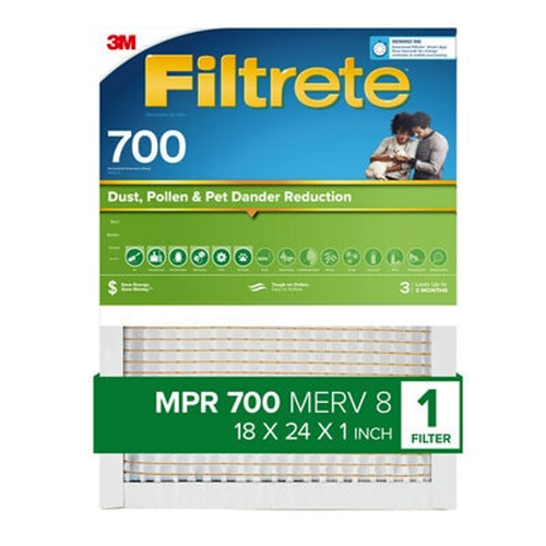 7100288714 Filtrete Electrostatic Air Filter 700 MPR 721-4, 18 in x 24 in x 1 in (45.7 cm x 60.9 cm x 2.5 cm)