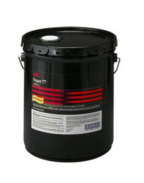 3M™ Super 77™ Multipurpose Spray Adhesive, Clear, 5 Gallon (Pail), Drum