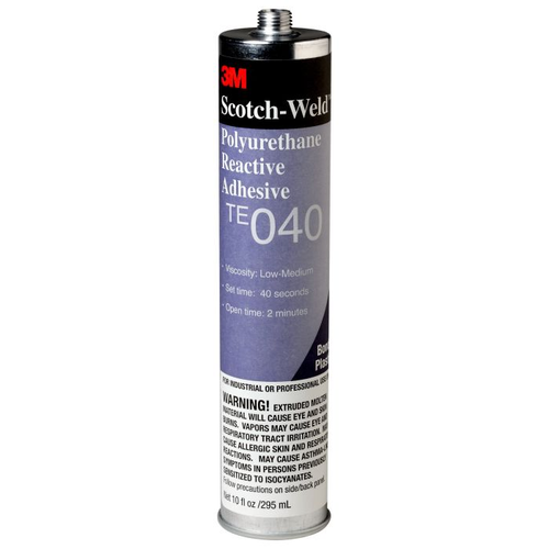 7100003450 3M Scotch-Weld PUR Adhesive TE040, Black, 1/10 Gallon Cartridge, 5/case