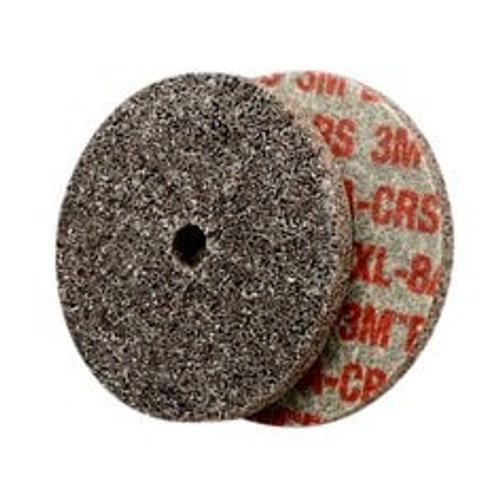 Scotch-Brite™ EXL Unitized Wheel, XL-UW, 8A Coarse, 3 in x 1/4 in x 3/8
in, 40 ea/Case