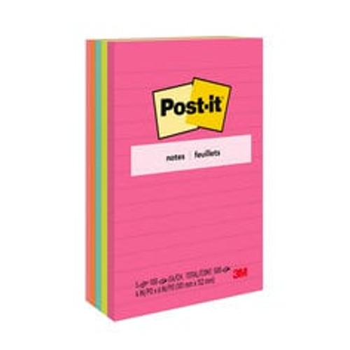 Post-it® Notes, 660-5AN, 4 in x 6 in (101 mm x 152 mm)