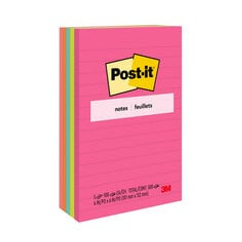 Post-it® Notes 660-5AN, 4 in x 6 in (101 mm x 152 mm)
