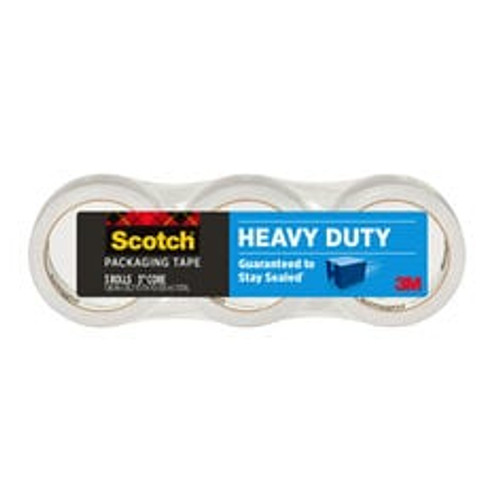 Scotch® Heavy Duty Shipping Packaging Tape, 3850S-3, 1.88 in x 38.2 yd (48 mm x 35 m), 3/Pack