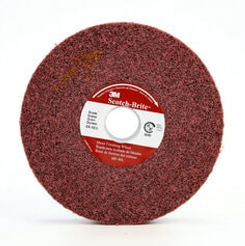 Scotch-Brite™ Metal Finishing Convolute Wheel, MF-WL, 4A Medium, 6 in x
1 in x 1 in, 3 ea/Case