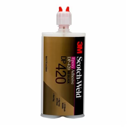 7100319681 3M Scotch-Weld Epoxy Adhesive DP420, Black, 200 mL Duo-Pak, 12/Case