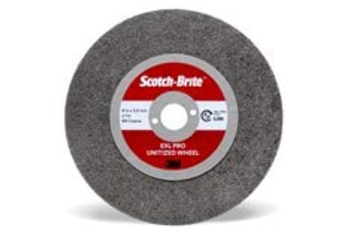 Scotch-Brite™ EXL PRO Unitized Wheel, EX-UW, 8A Coarse, 3 in x 2.7 mm x
3/8 in, 40 ea/Case