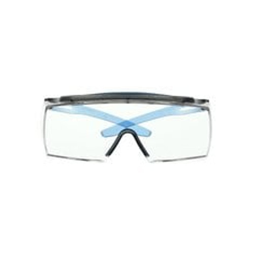 3M™ SecureFit™ 3700 Series, SF3701XSGAF-BLU, Blue Temple, Browguard, Scotchgard™ Anti-Fog Coating, Clear OTG AF-AS lens, 10ea/cs