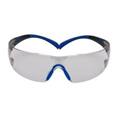 3M™ SecureFit™ Safety Glasses SF407SGAF-BLU, Blue/Gray, I/O Gray Scotchgard™ Anti-fog Lens, 20 EA/Case