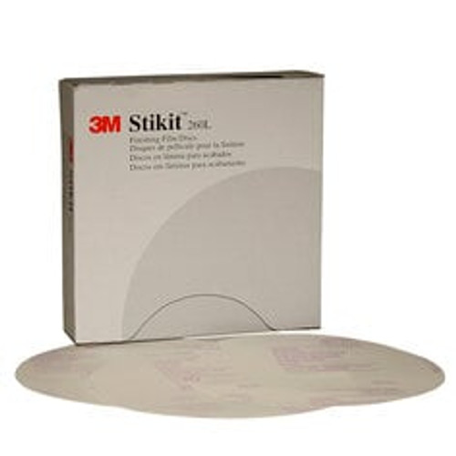 3M™ Stikit™ Finishing Film Abrasive Disc 260L, 01320, 6 in, P800, 100
discs per carton, 4 cartons per case