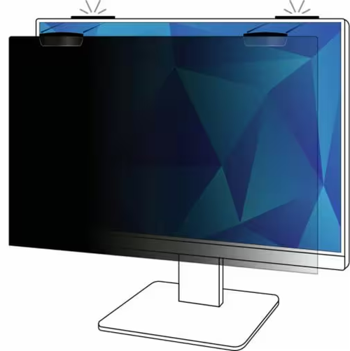 7100259459 3M Privacy Filter for 24.5in Full Screen Monitor with 3M COMPLY Magnetic Attach, 16:9, PF245W9EM