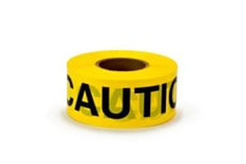 Scotch® Barricade Tape 301, CAUTION, 3 in x 300 ft, Yellow, 16
rolls/Case