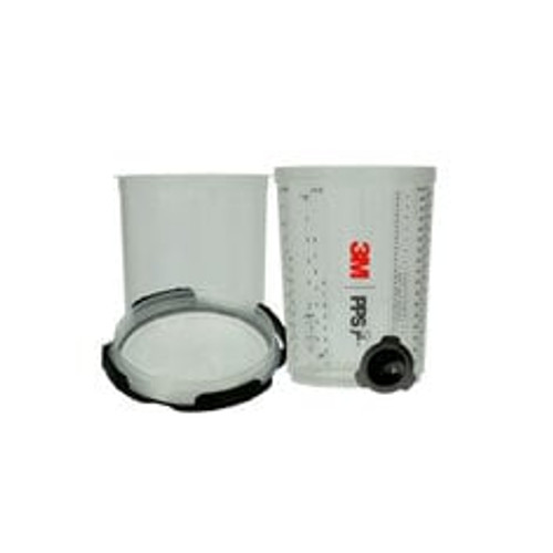 3M™ PPS™ Series 2.0 Spray Cup System Kit 26024, Large (28 fl oz, 850 mL), 200 Micron Filter, 1 Kit/Case