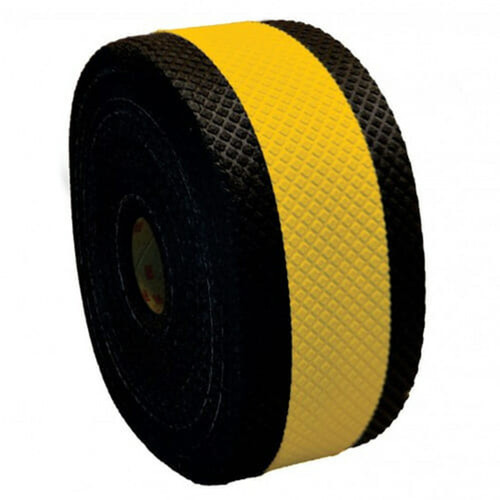 7100215809 3M Stamark High Performance Contrast Tape A381AW-5, Black/Yellow/Black, 6 in with 2 in borders, 10 in x 50 yd