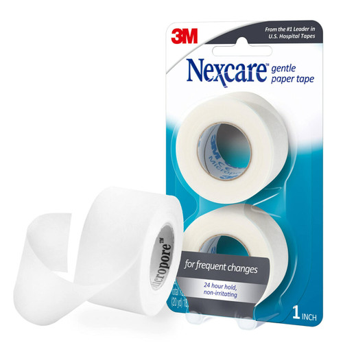 7100169982 Nexcare Gentle Paper First Aid Tape 781-1PK, 1 in x 10 yds.