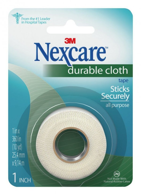 7100246064 Nexcare Durable Cloth First Aid Tape 791-1PK, 1 in x 10 yds.