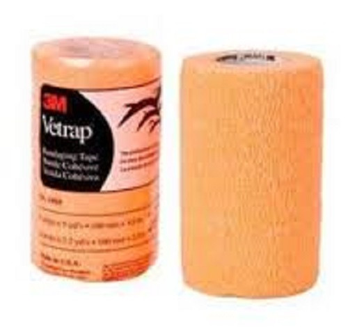 7000053647 3M Vetrap Bandaging Tape Bulk Pack, 1404BO Bulk Bright Orange