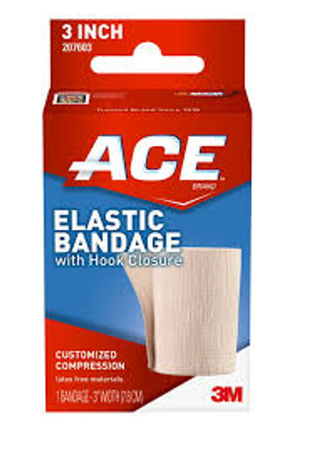 7100105788 ACE Elastic Bandage 207432 3 in, Bulk