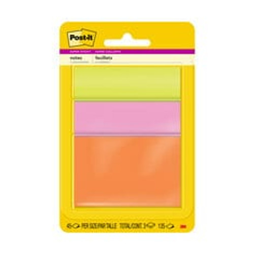 Post-it® Super Sticky Notes 3432-SSAU, 3 in x 3 in (76 mm x 76 mm), Energy Boost