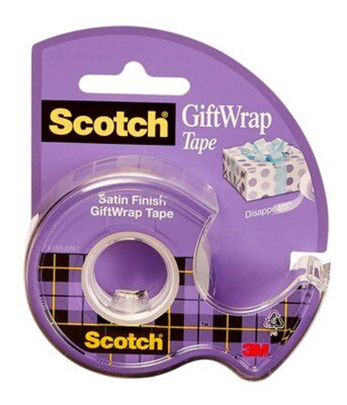 7010311339 Scotch GiftWrap Tape 15, 3/4 in x 650 in (19 mm x 16.5 m)