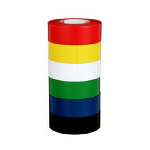 3M™ General Purpose Vinyl Tape 764, Color Coding Pack, (6 Roll/Pack) 36
Roll/Case
