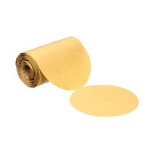 3M™ Stikit™ Gold Paper Disc Roll 216U, 01433, P360 A-weight, 6 in x NH,
Die 600Z, 175 Discs/Roll, 6 Rolls/Case