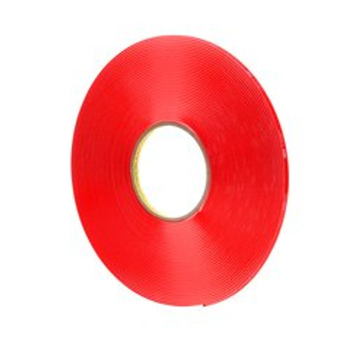 3M™ VHB™ Tape 4918F, Clear, 6 mm x 16 1/2 m, 2 mm, Film Liner, 12 Rolls/Case