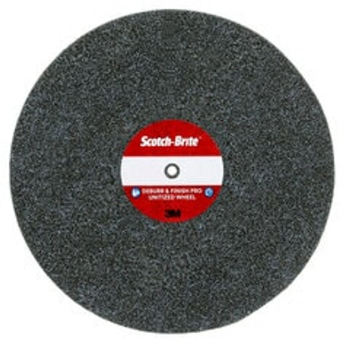 Scotch-Brite™ Deburr & Finish Pro Unitized Wheel, DP-UW, 6C Medium+, 8 in x 1 in x 1/2 in, 2 ea/Case