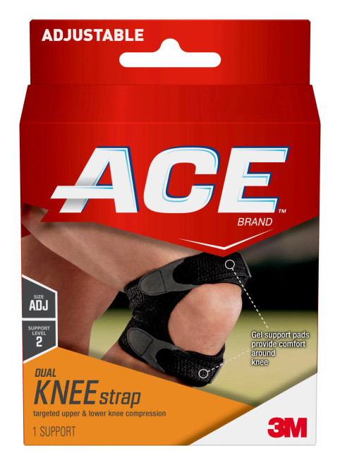 7010299851 ACE Brand Dual Knee Strap 209310, Adjustable