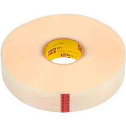 7100288300 Scotch High Tack Box Sealing Tape 371+, Clear, 144 mm x 914 m, 2 Rolls/Case