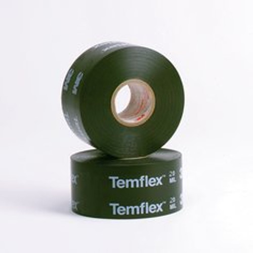 3M™ Temflex™ Vinyl Corrosion Protection Tape 1200, 2 in x 100 ft,
Printed, Black, 12 rolls/Case