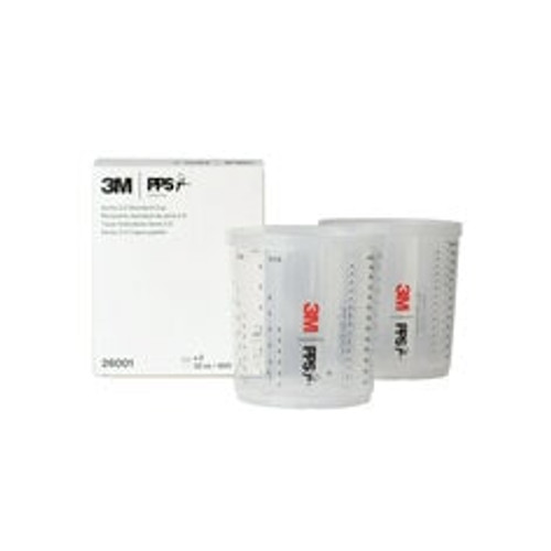 3M™ PPS™ Series 2.0 Cup 26001, Standard (22 fl oz, 650 mL), 2 Cups/Carton, 4 Cartons/Case
