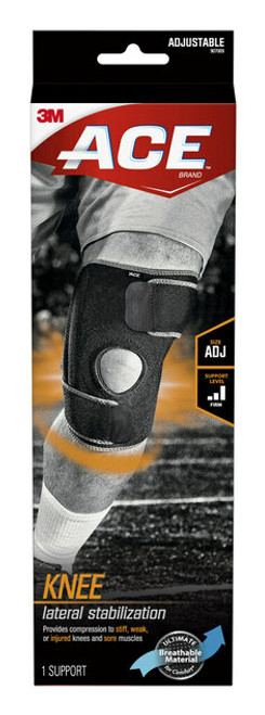 ACE™ Knee Support with Side Stabilizers 907009, Adjustable