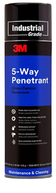 3M™ 5-Way Penetrant, Light Amber, 24 fl oz Can (Net Wt 16.8 oz),
12/Case, NOT FOR SALE IN CA AND OTHER STATES
