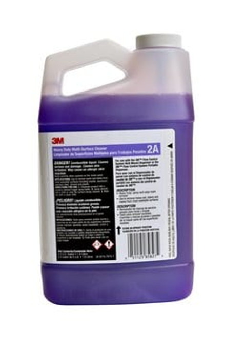 3M™ Heavy Duty Multi-Surface Cleaner Concentrate 2A, 0.5 Gallon, 4/Case