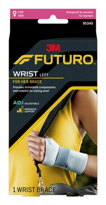 FUTURO™ For Her Wrist Support, 95345ENR, Left Hand, Adjustable