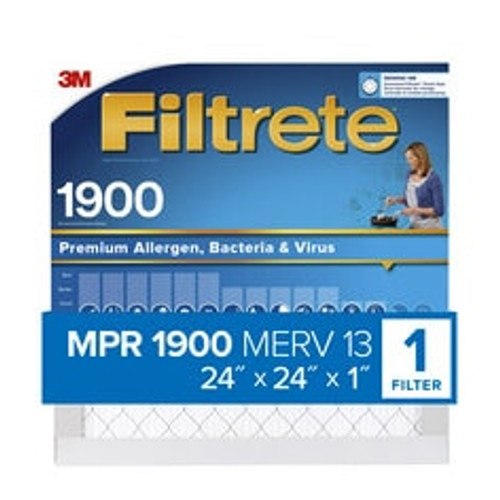 Filtrete™ High Performance Air Filter 1900 MPR UA12DC-4, 24 in x 24 in x 1 in (60.9 cm x 60.9 cm x 2.5 cm)