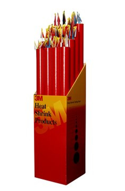 3M™ Modified Polyvinylidene Flouride Heat Shrink Tubing MFP-1/2-48-Clear, 4 ft Length sticks, 100 sticks per box, 100/Case