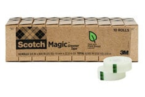 Scotch® Magic™ Greener Tape 812-10P, 3/4 in x 900 in (19 mm x 22.8 m)